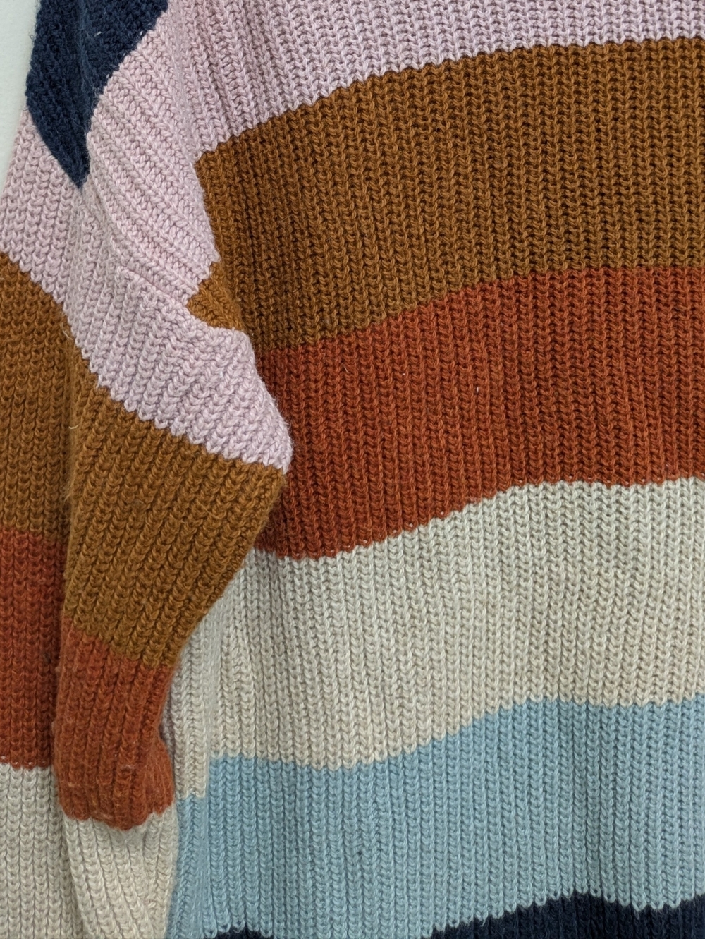 Madewell Rainbow Stripe Thompson Color Block Pullover Preppy Sweater XS - Picture 5 of 10